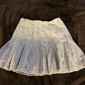 Alice + Olivia Stretchy Denim Flared Women's Skirt